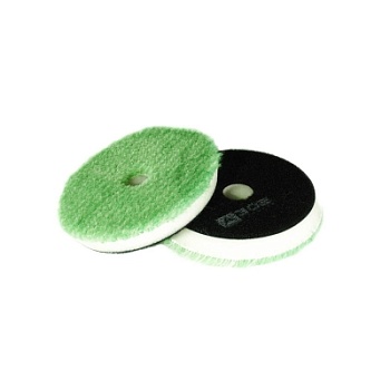GREEN HYBRID WOOL CUTTING PAD - Гибридный полировальник - зеленая шерсть  на поролоне 80\90,A302