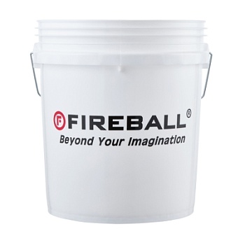 Ведро для мойки автомобиля белое Premium с удобной ручкой, 18 л, Fireball