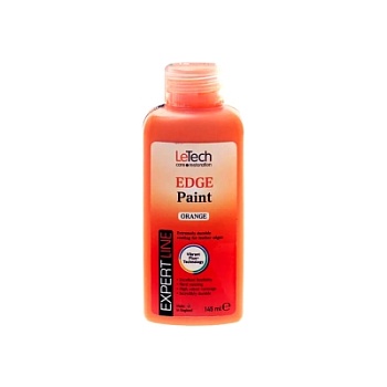 Leather Edge Paint Orange - краска для уреза кожи 145 мл, Letech Professional