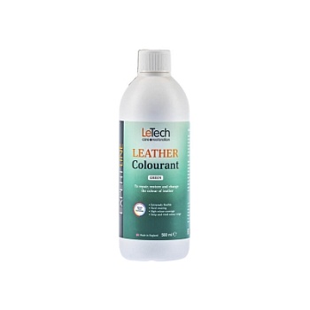 Leather Colourant Green - краска для кожи EXPERT LINE 500 мл, Letech Professional