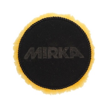 Диск полировальный из натуральной овчины (жёлтый) Polarshine 80 мм, 1 шт, Mirka