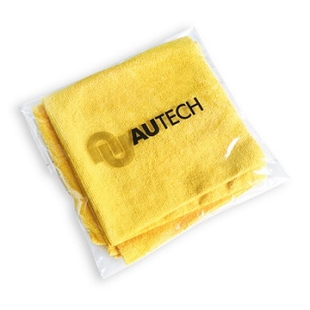Микрофибра 40*40 см, желтая, без краёв, 2 шт, Autech