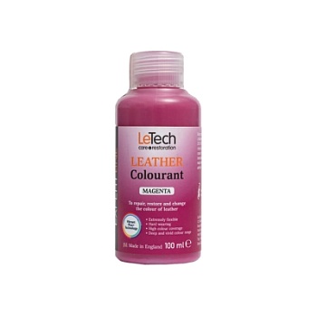 Leather Colourant Magenta - краска для кожи EXPERT LINE 100 мл, Letech Professional