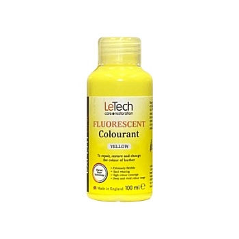Leather Fluor Colourant Yellow - краска для кожи EXPERT LINE  100 мл, Letech Professional