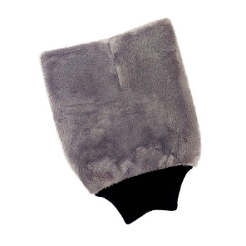 Plush wash mitt - варежка для мойки кузова плюшевая особомягкая 20x27 см, PURESTAR
