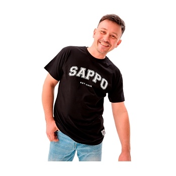 Футболка DIMR x SAPPO черная, 2XL
