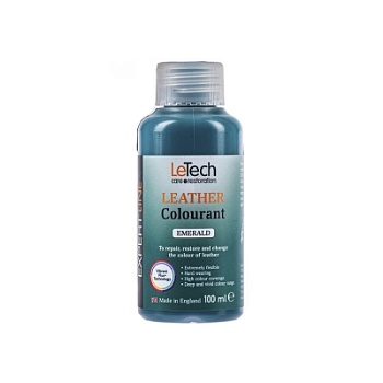 Leather Colourant Emerald - краска для кожи EXPERT LINE 100 мл, Letech Professional