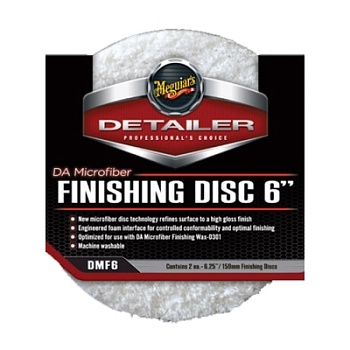 DA Microfiber Finishing Disc 6" DMF6 - финишный микрофибровый полировальник 159 мм (2 шт), Meguiars
