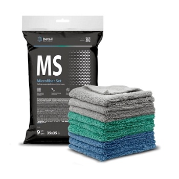 MS "Microfiber Set" - набор микрофибровых полотенец 9 шт, Detail