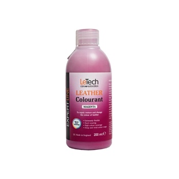 Leather Colourant Magenta - краска для кожи EXPERT LINE 200 мл, Letech Professional