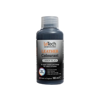 Leather Colourant Carbon Black - краска для кожи EXPERT LINE 100 мл, Letech Professional