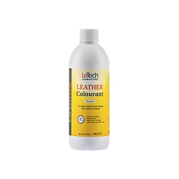 Leather Colourant Yellow - краска для кожи EXPERT LINE 500 мл, Letech Professional