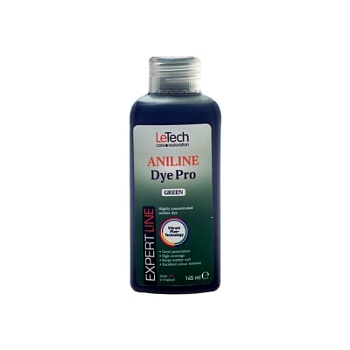 Leather Aniline Dye Green - анилиновый краситель для кожи 145 мл, Letech Professional