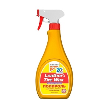 Полироль панели матовый - Leather & Tire Wax LowGloss 500 мл, Kangaroo 