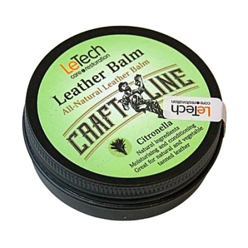 Натуральный бальзам для кожи с запахом Leather Balm Citronella 60 мл, LeTech
