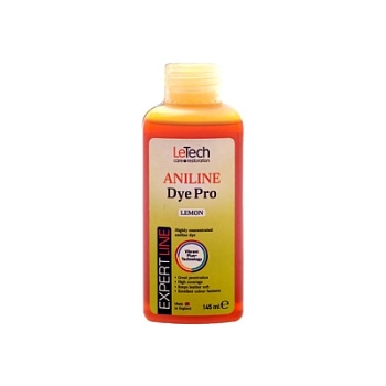 Leather Aniline Dye Lemon - анилиновый краситель для кожи 145 мл, Letech Professional