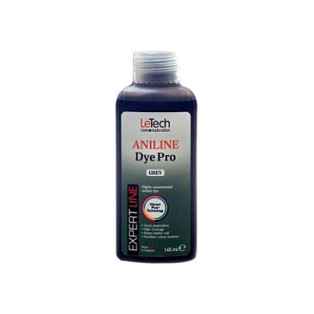 Leather Aniline Dye Grey - анилиновый краситель для кожи 145 мл, Letech Professional