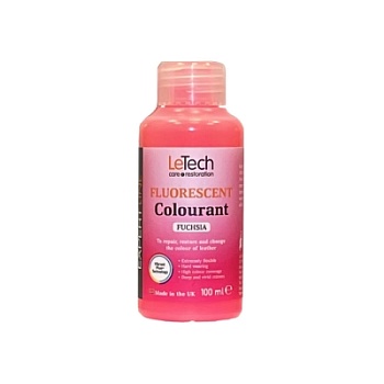 Leather Fluor Colourant Fuchsia - краска для кожи EXPERT LINE 100 мл, Letech Professional