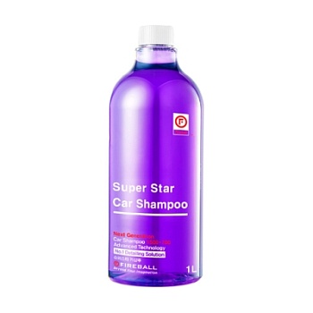 Шампунь для ручной мойки Super Star Car, Shampoo Французский Виноград (фиолетовый) 1 л, Fireball