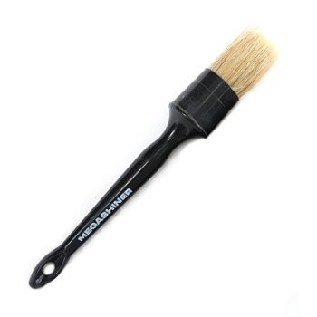 Кисть для детейлинга c натуральным ворсом Brown Detailing Brush 16, MegaShiner