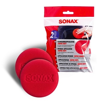 ProfiLine Sponge applicator super soft - Мягкий аппликатор для нанесения воска (2 шт), Sonax
