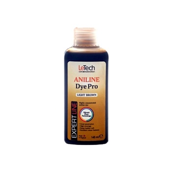 Leather Aniline Dye Light Brown - анилиновый краситель для кожи 145 мл, Letech Professional