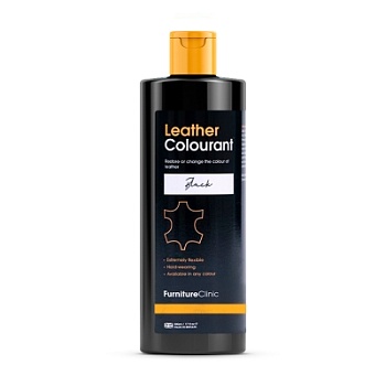 Краска для кожи (Leather Colourant) Black 500 мл, Furniture Clinic