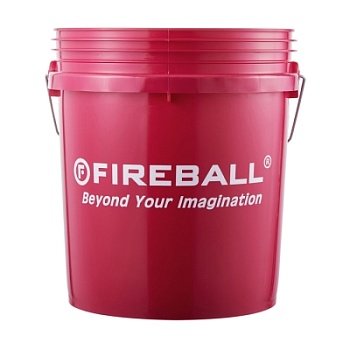 Ведро для мойки автомобиля красное Premium с удобной ручкой, 18 л, Fireball