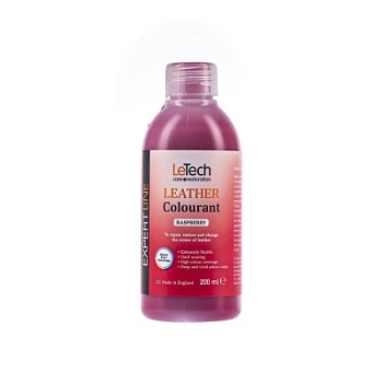 Leather Colourant Raspberry - краска для кожи EXPERT LINE 200 мл, Letech Professional