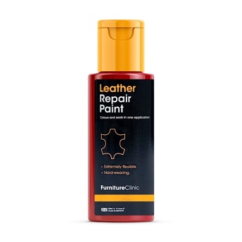 Ремонтная краска для кожи (Leather Repair Paint) Red 50 мл, Furniture Clinic