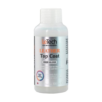 Leather Top Coat Gloss - защитный лак для кожи глянцевый EXPERT LINE 100 мл, Letech Professional