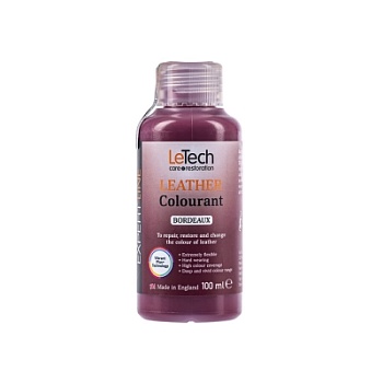 Leather Colourant Bordeaux - краска для кожи EXPERT LINE 100 мл, Letech Professional