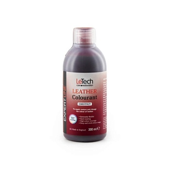 Leather Colourant Chestnut - краска для кожи EXPERT LINE 200 мл, Letech Professional