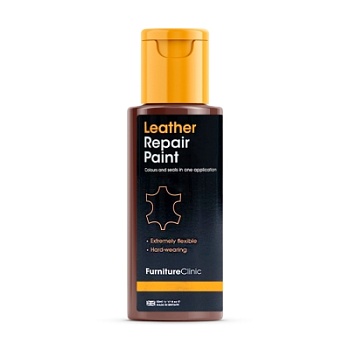 Ремонтная краска для кожи (Leather Repair Paint) Medium Brown 50 мл, Furniture Clinic