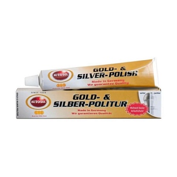 Gold & Silver Polish -полироль для золота и серебра туба 75 мл, Autosol