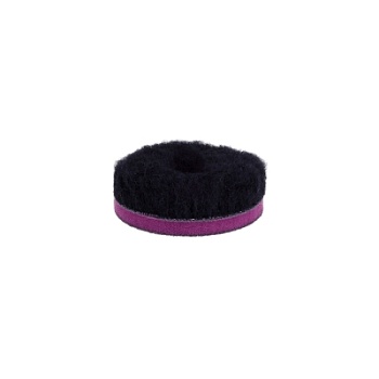 DW Wool Pad - чёрный меховой круг (ворс 15 мм) 55/25/55, ZviZZer