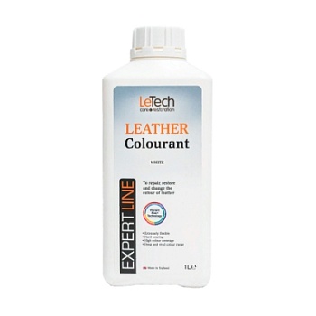 Leather Colourant Ultra White - краска для кожи EXPERT LINE 1000 мл, Letech Professional