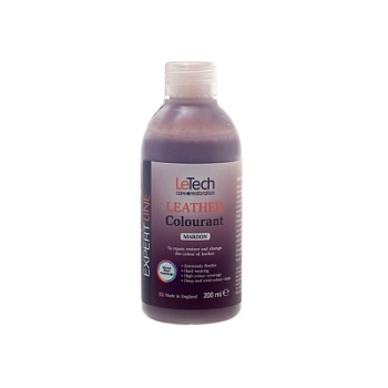 Leather Colourant Maroon - краска для кожи EXPERT LINE 200 мл, Letech Professional