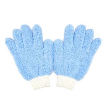Dust interior glove - перчатки бесшовные из м/ф для нанесения восков и уборки в салоне син, PURESTAR