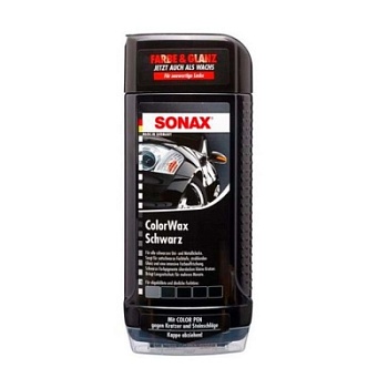 Color Wax - Цветной воск "Черный блеск" + карнадаш 500 мл, Sonax
