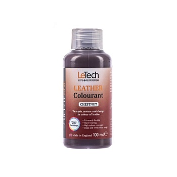 Leather Colourant Chestnut - краска для кожи EXPERT LINE 100 мл, Letech Professional