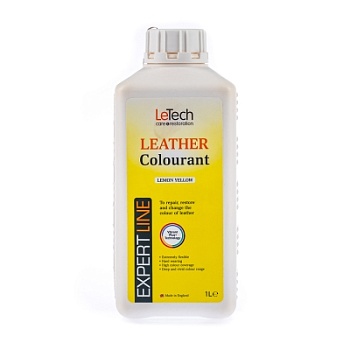 Leather Colourant Lemon Yellow - краска для кожи EXPERT LINE 1000 мл, Letech Professional