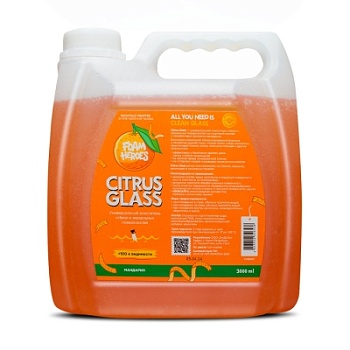 Citrus Glass, универсальный очиститель стёкол 3 л, Foam Heroes