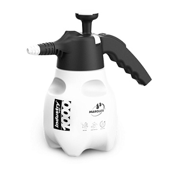 Ручной черный помповый опрыскиватель Industry Ergo Acid line 1000(Viton), Marolex