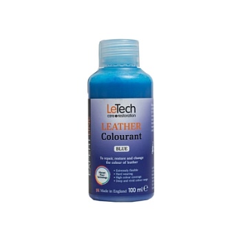Leather Colourant Blue - краска для кожи EXPERT LINE 100 мл, Letech Professional