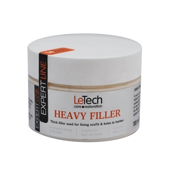 Leather Heavy Filler - густой ремонтный состав 100 мл, Letech Professional
