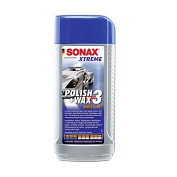 Xtreme Polish+Wax 3 - Полироль № 3 NanoPro для поврежденных покрытий 250 мл, Sonax
