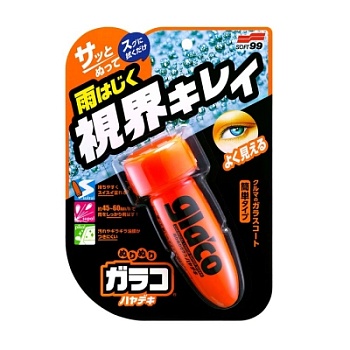 Антидождь Glaco Roll On - водоотталкивающая полироль для стекла 75 мл, Soft99