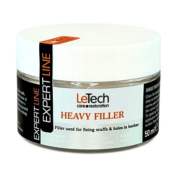 Leather Heavy Filler - густой ремонтный состав 50 мл, Letech Professional