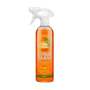 Citrus Glass, универсальный очиститель стёкол 500 мл, Foam Heroes